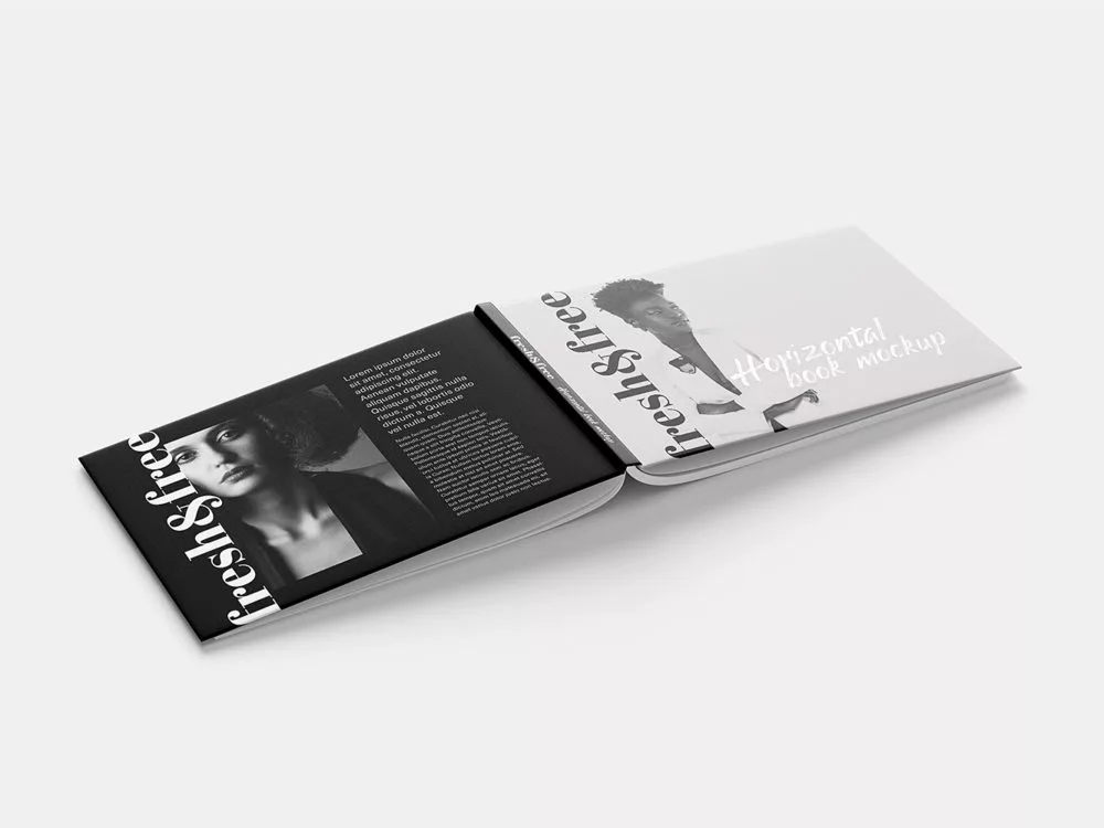 Free Landscape Book Mockup