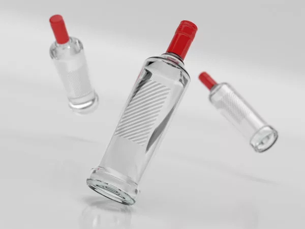 Free Vodka Bottle Branding Mockup