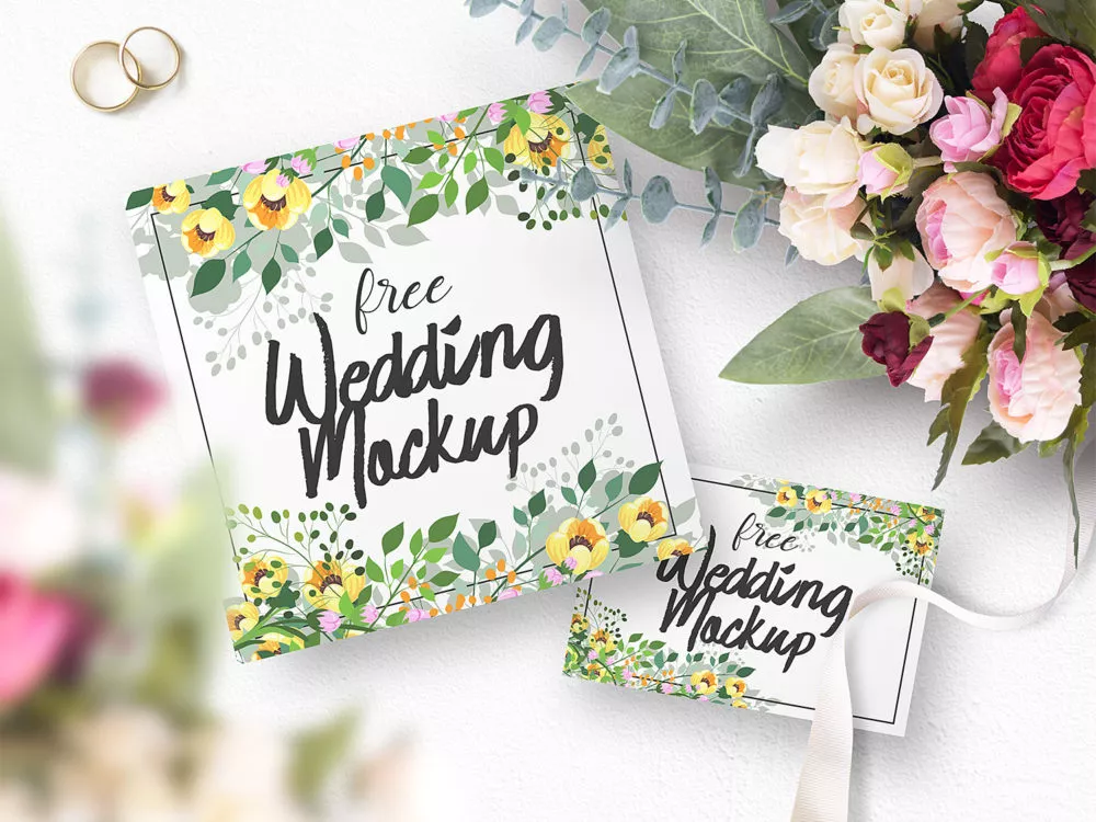 Free Wedding Mockup Set