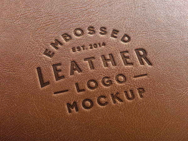 Leather Stamping Logo Mockup