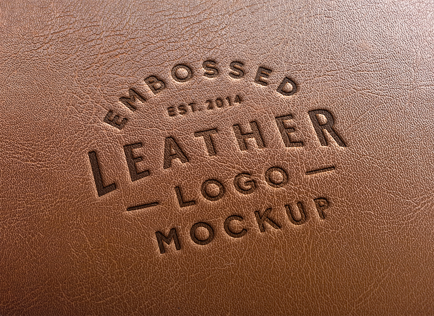 Download Leather Stamping Logo Mockup | Free Mockup