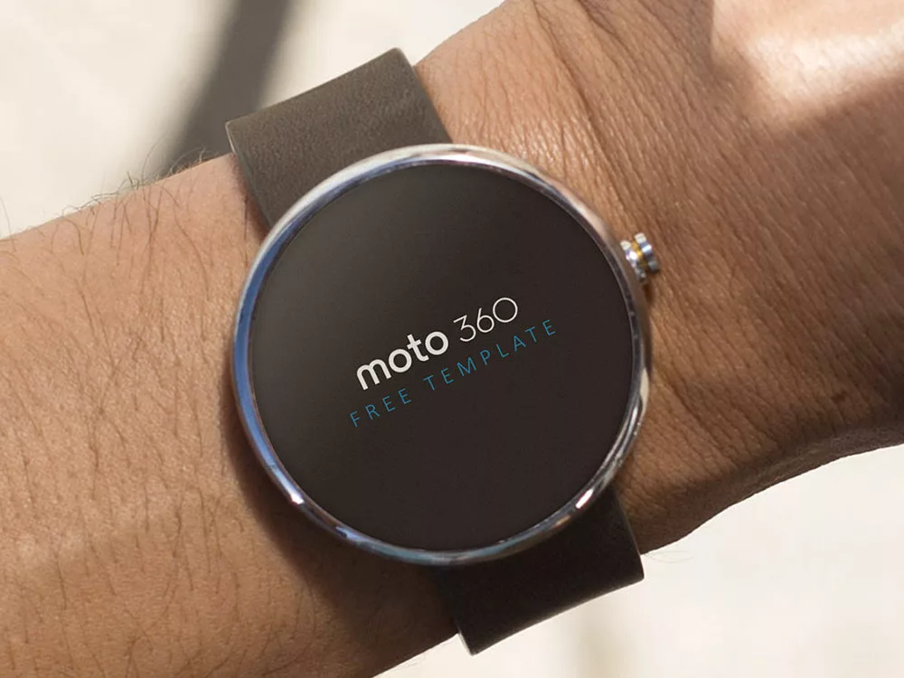 Moto 360 Free Mockup