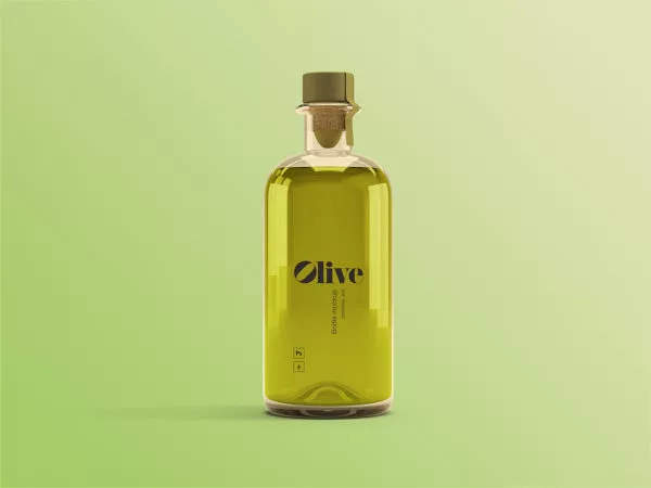 Olive Oil Bottle Mockup