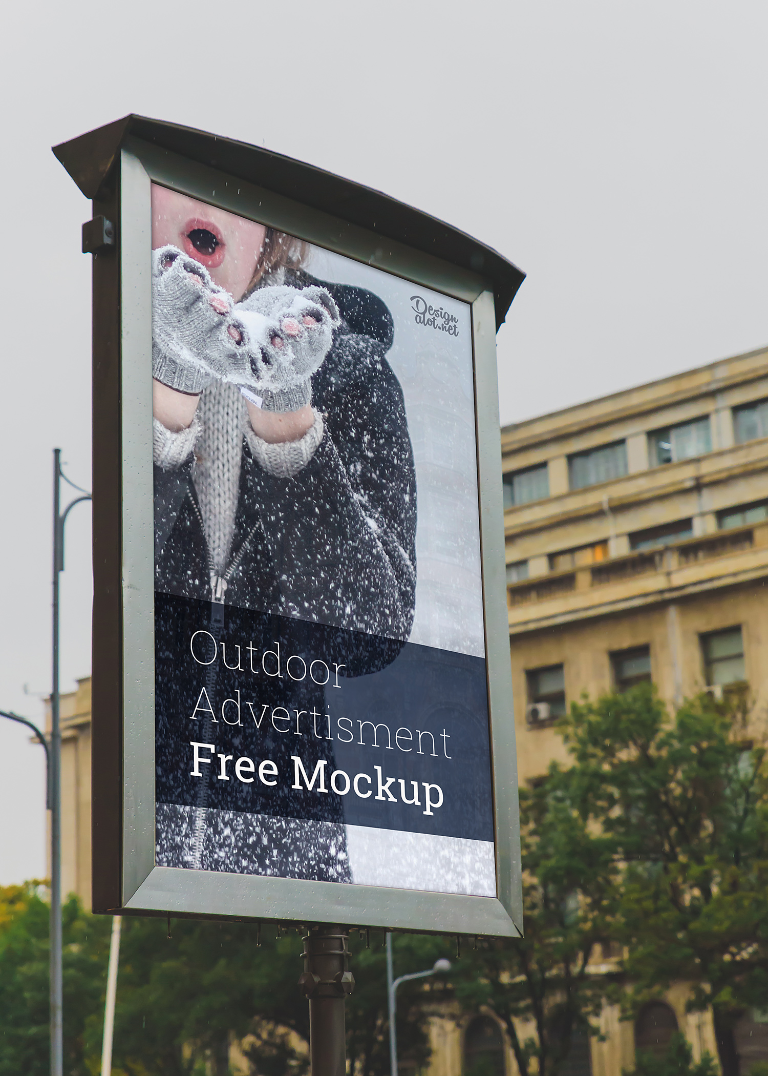 Download Outdoor Advertising Free Mockup | Free Mockup
