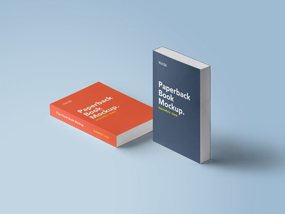 Paperback PSD Book Mockup