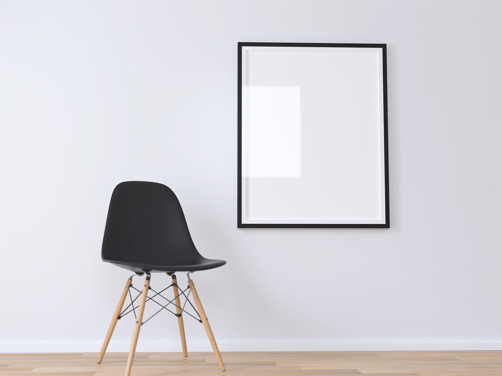 Download Realistic Poster Frame Mockup Free Free Mockup