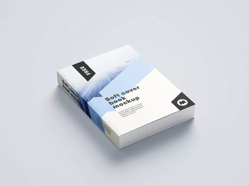 Free Softcover Book Mockup