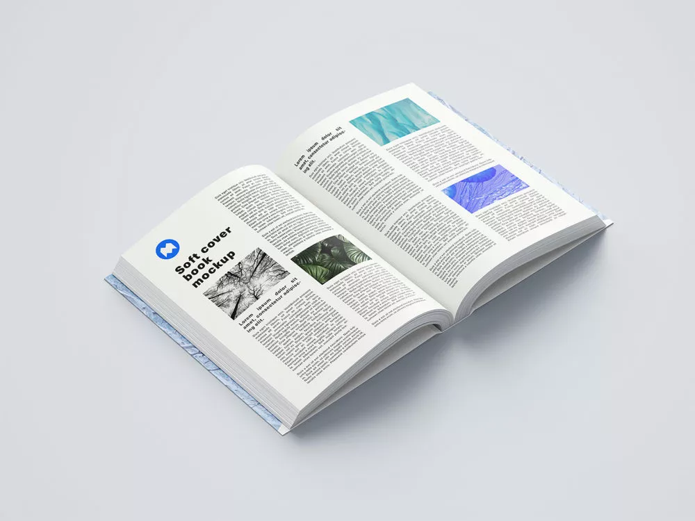 Free Softcover Book Mockup