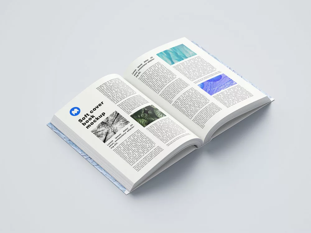 Free Softcover Book Mockup