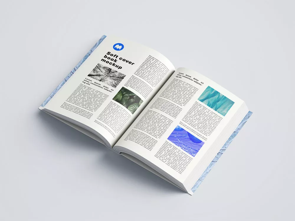 Free Softcover Book Mockup