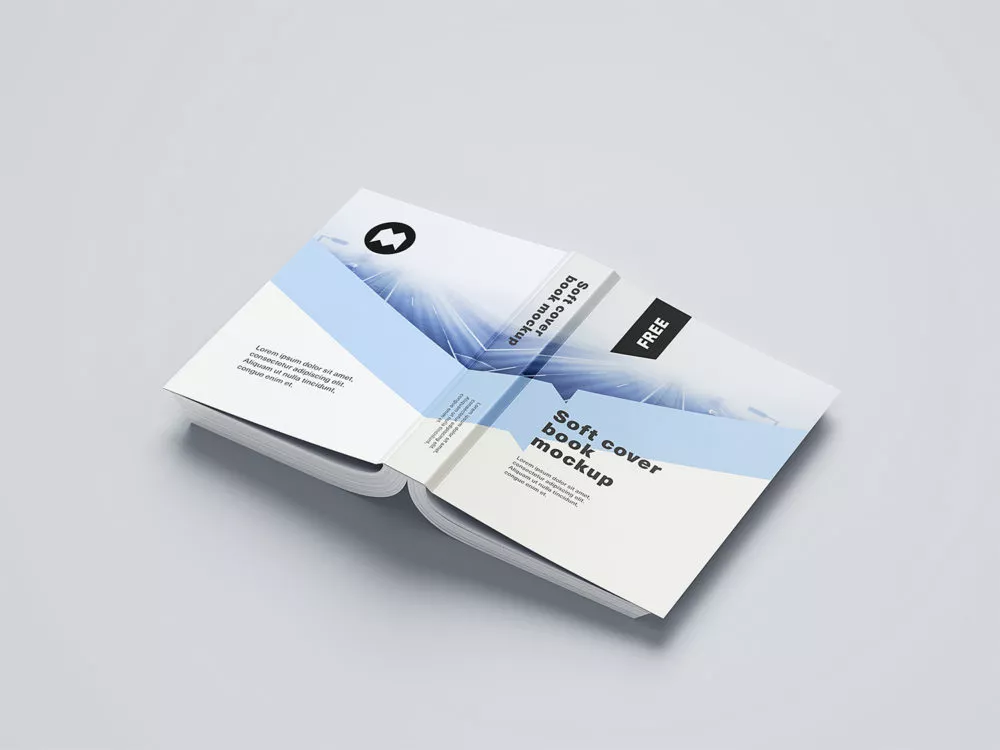 Free Softcover Book Mockup