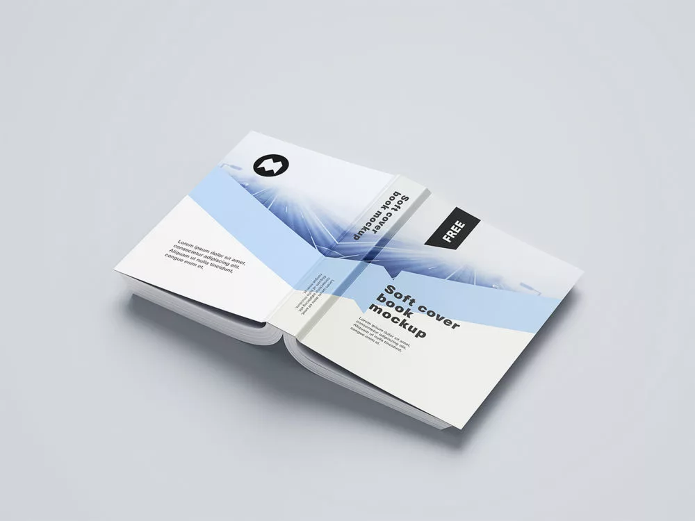 Free Softcover Book Mockup