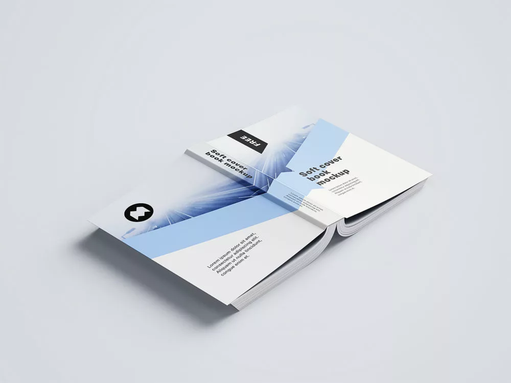Free Softcover Book Mockup