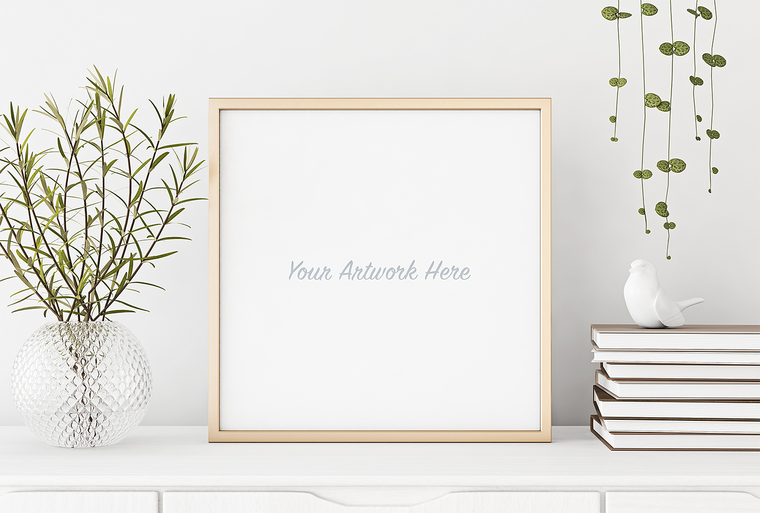 Download Square Poster Frame Mockup | Free Mockup