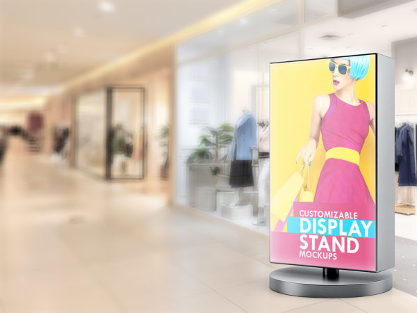 Stand Display Sign Mockup