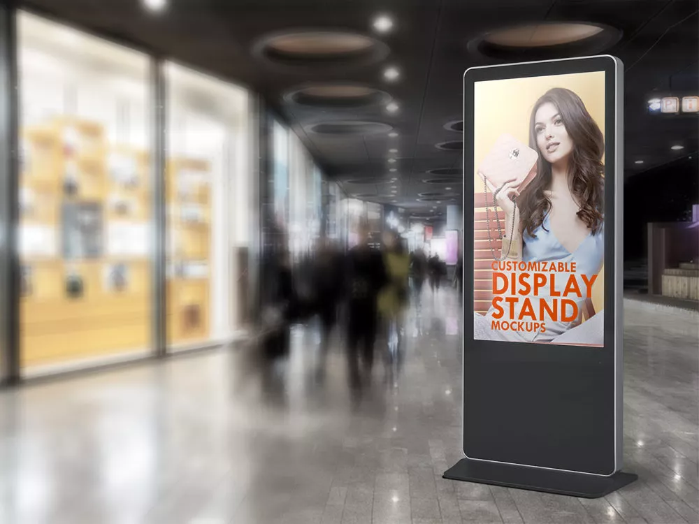 Stand Display Sign Mockup