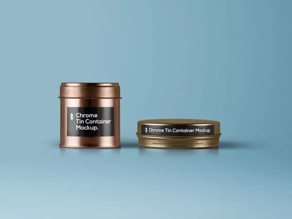 Tin Jar Packaging Mockup