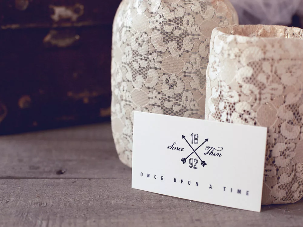 Vintage Wedding Business Card Mockups