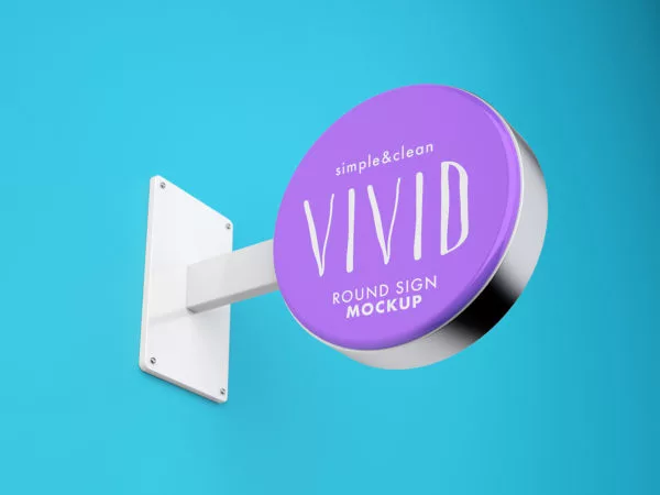 Vivid clean sign mockup