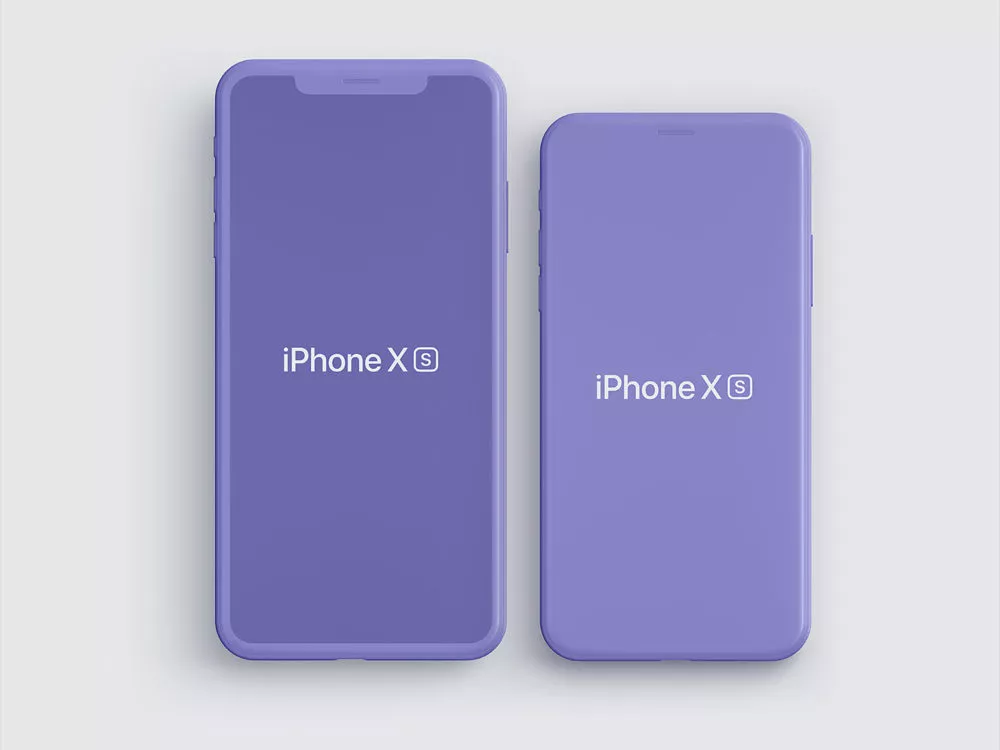 iPhone Xs and iPhone Xs Max mockups free (PSD and Sketch)