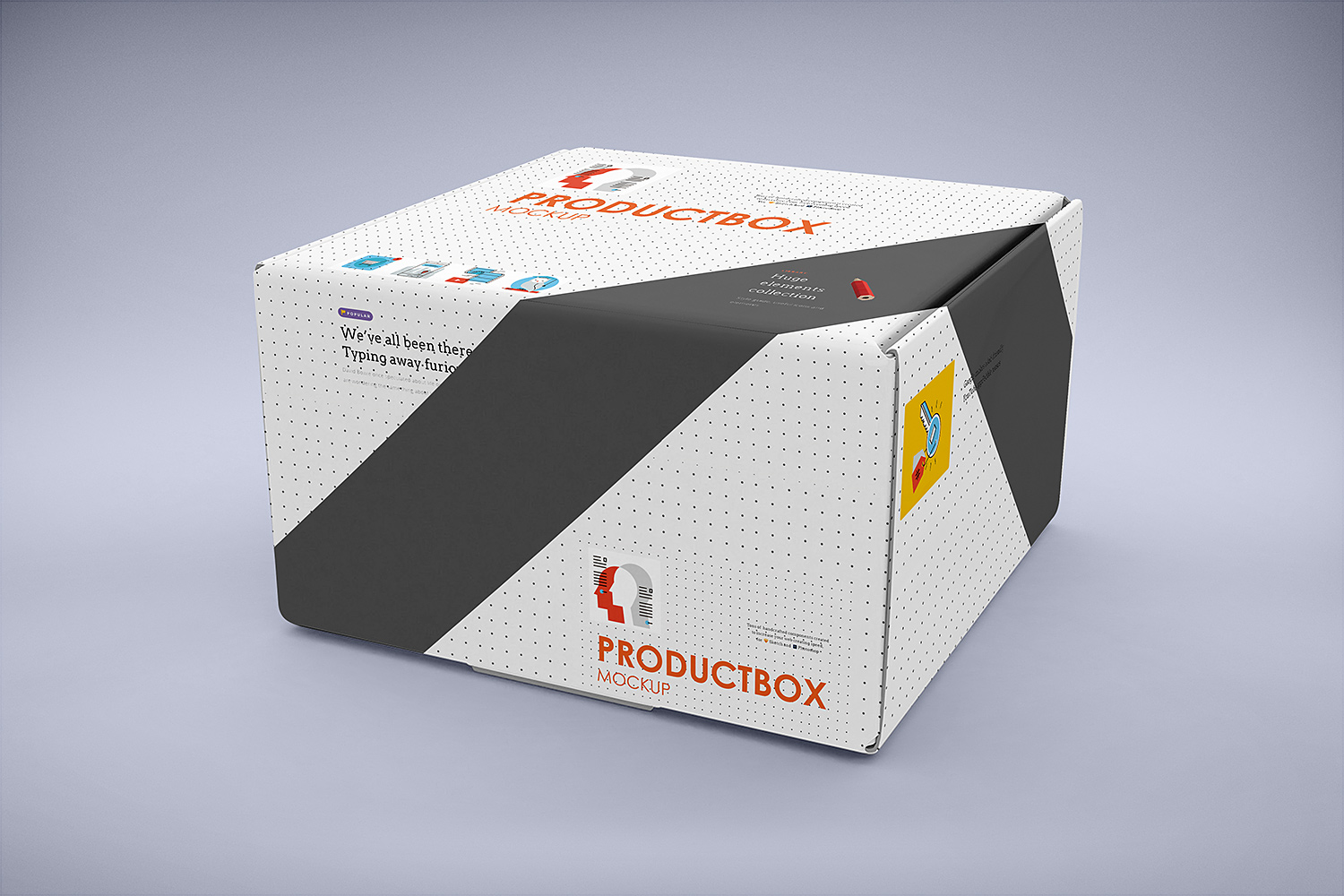 Download Cardboard Box Mockup Free | Free Mockup