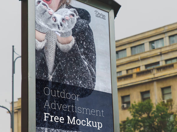 City Light Outdoor 9×16 Ad Free Mockup