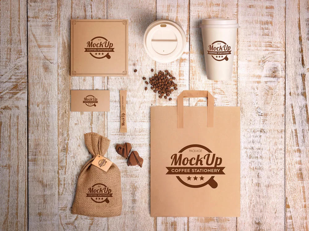 Coffee Branding Stationary Mockup