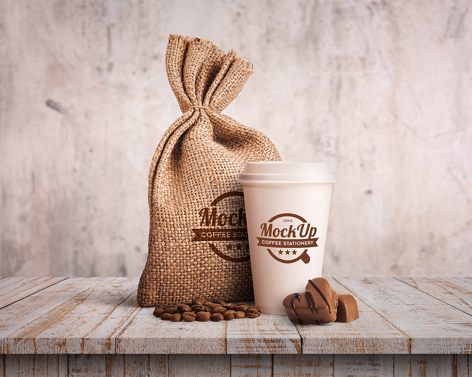 Coffee Branding Stationary Mockup | Free Mockup
