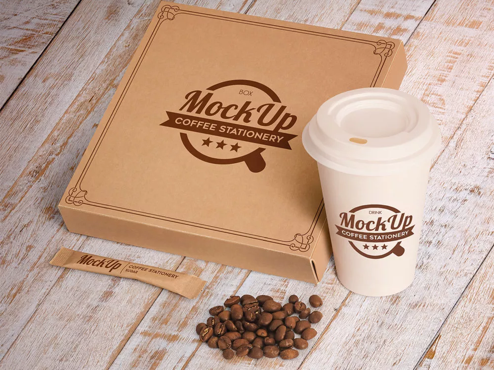 Coffee Branding Stationary Mockup