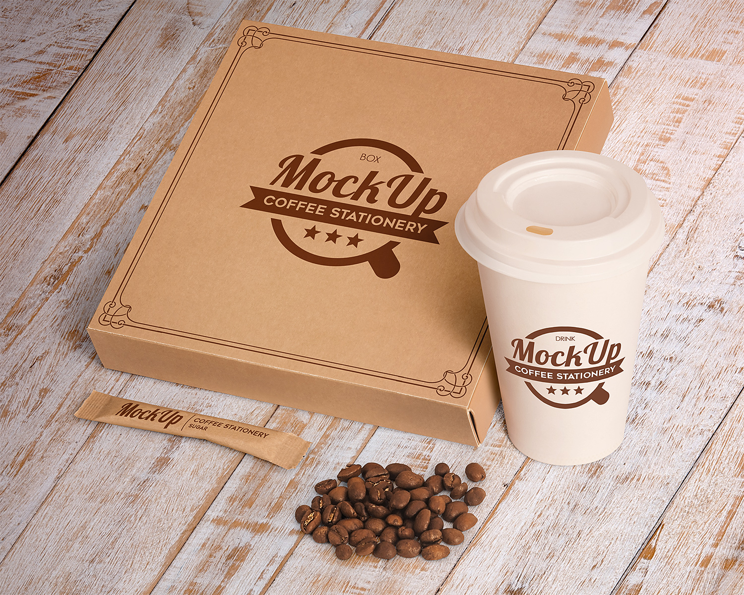 Download Coffee Branding Stationary Mockup Free Mockup PSD Mockup Templates