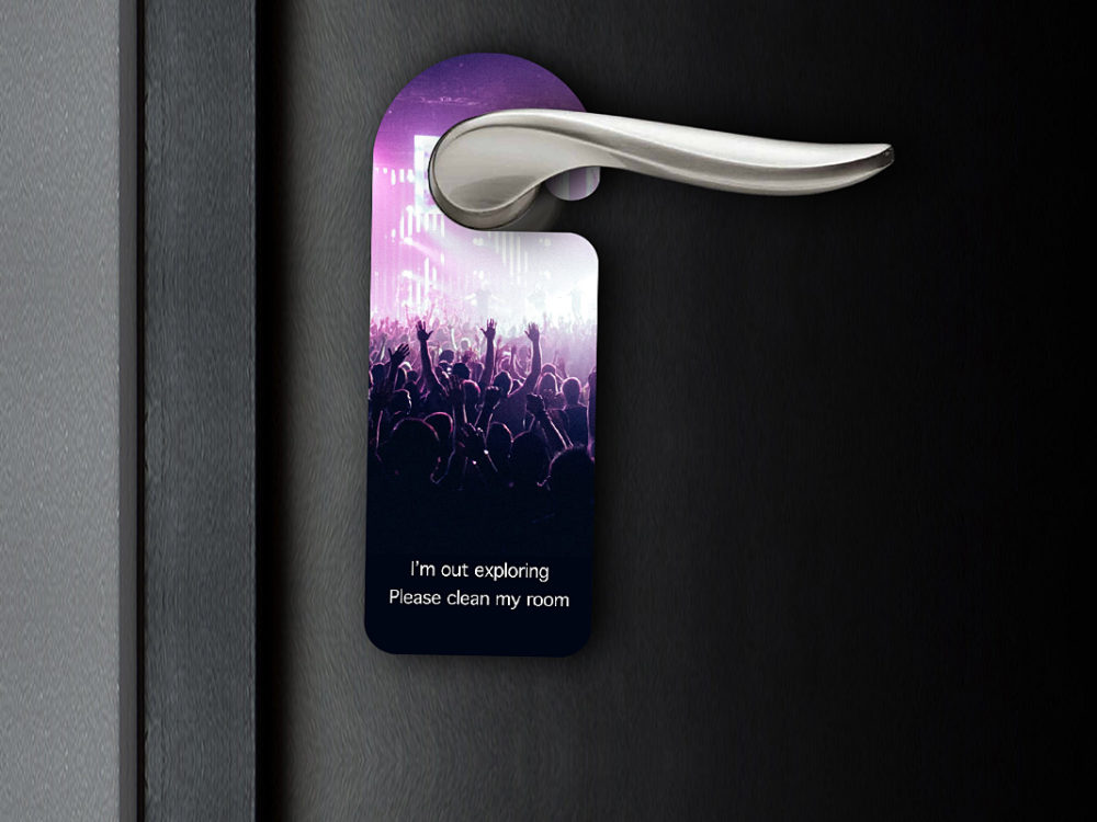 Download Free Door Tag Mockup Free Mockup