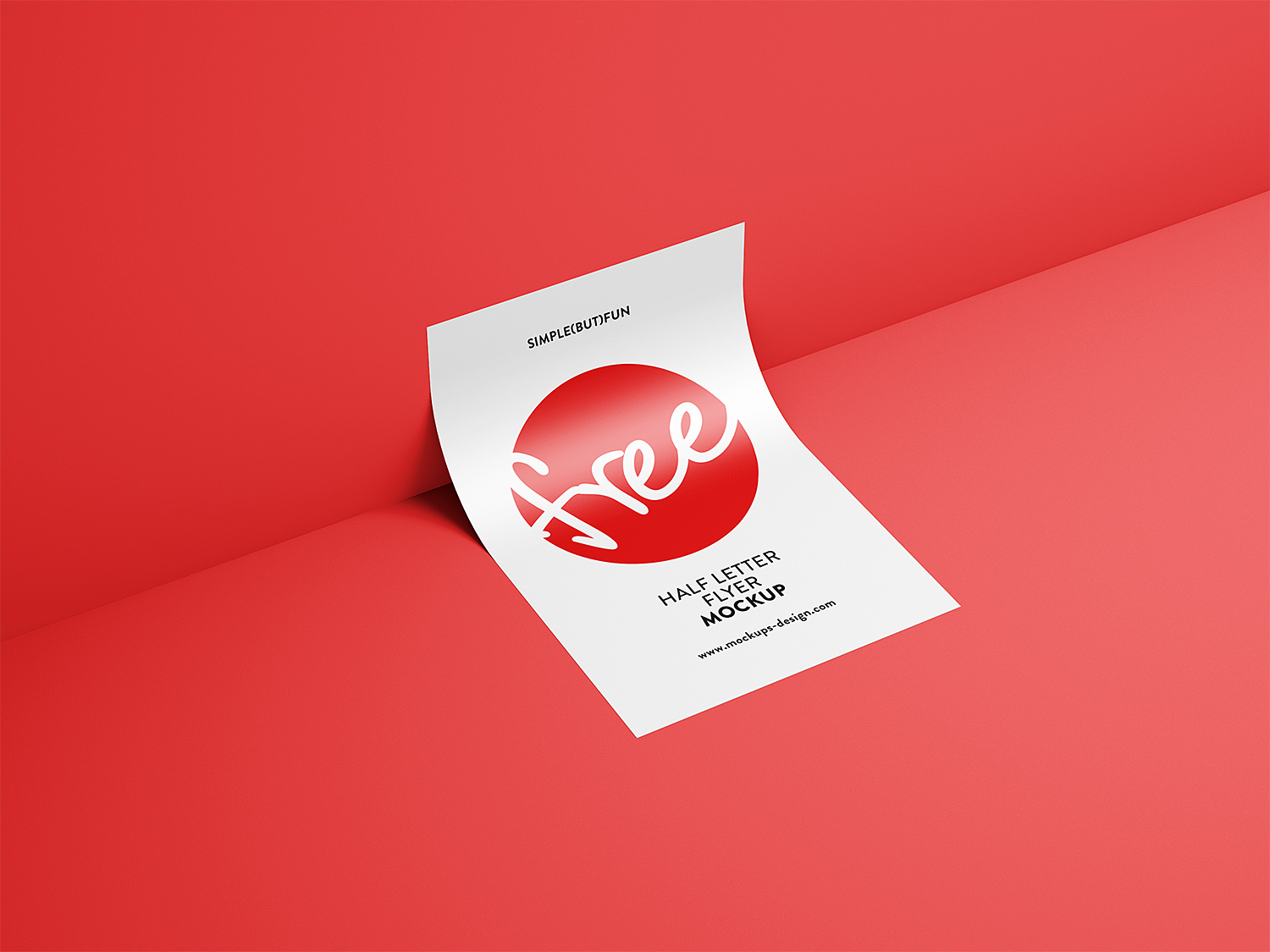 Free Half Page Flyer Mockup  Free Mockup Within Half Page Flyer Template