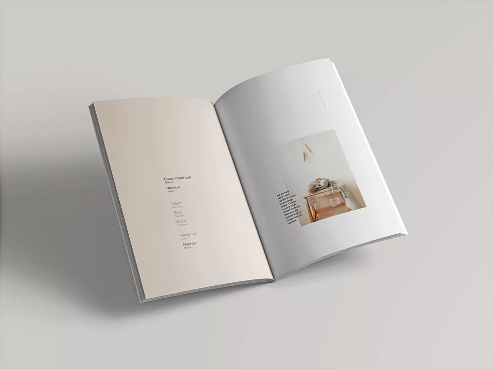 Free Open Magazine Mockup
