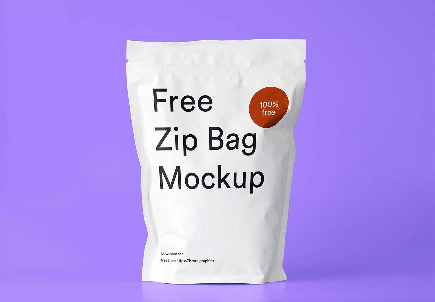 Download Free Zip Bag Mockup Free Mockup