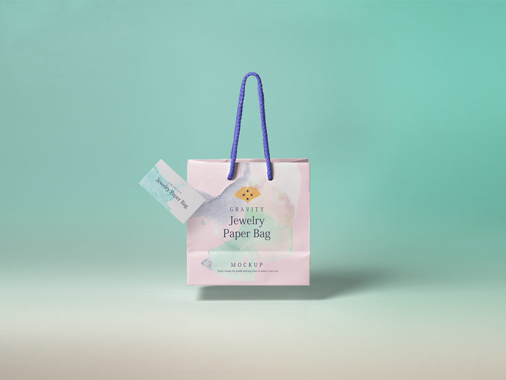 Gravity Shopping Bag Mockup