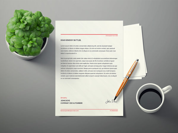 Letterhead Mockup Free