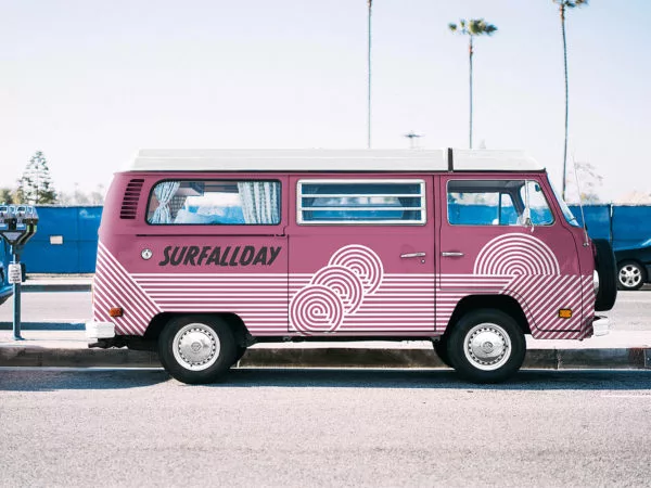 Old Vehicle Volkswagen Mockup