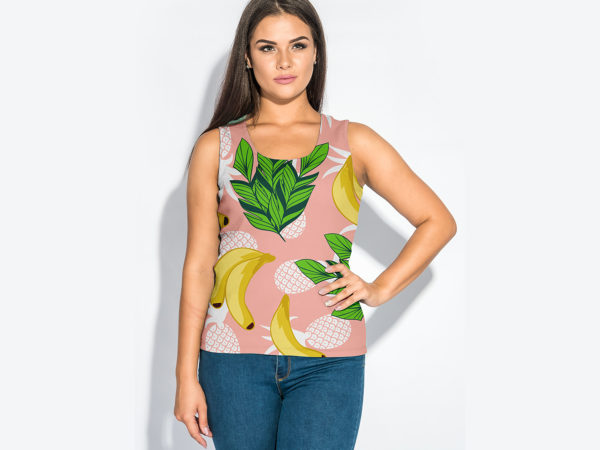 Plus Size Woman T-Shirt Mockup