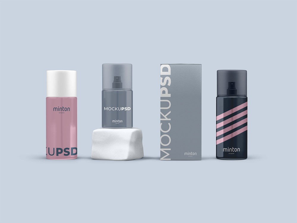 Download Spray Bottle Packaging Free Mockup Free Mockup PSD Mockup Templates