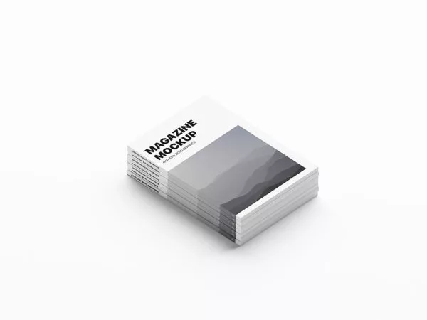 Stacked Magazines Free Mockup
