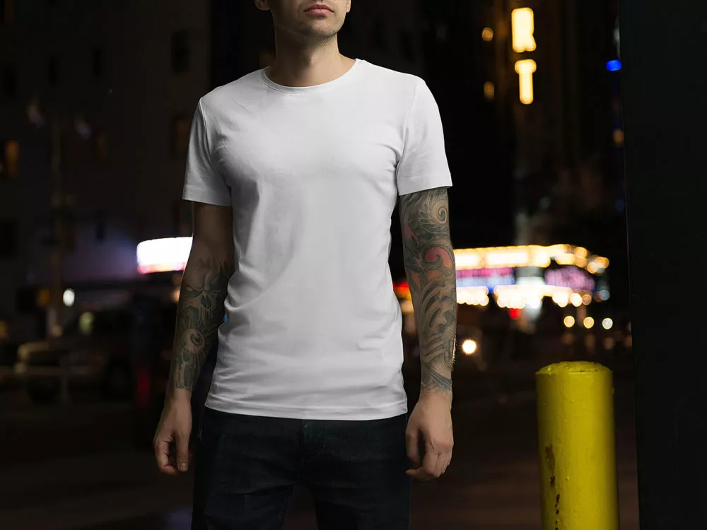 Free Male & Female T-Shirt Mockup Set