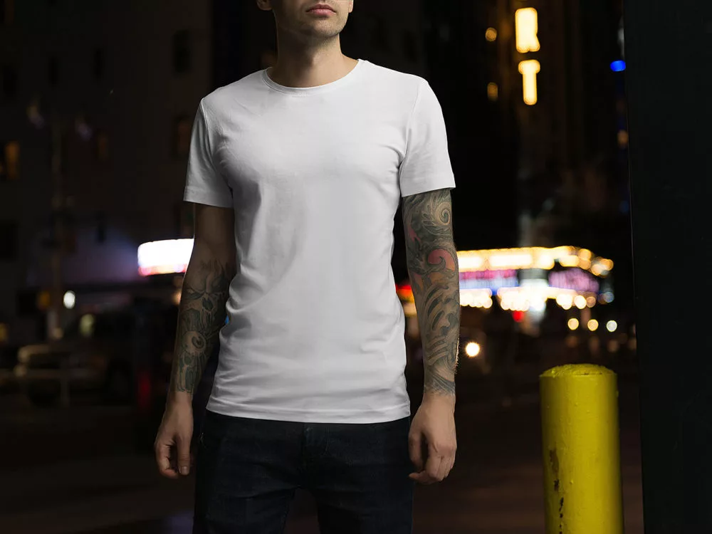 Free Male & Female T-Shirt Mockup Set