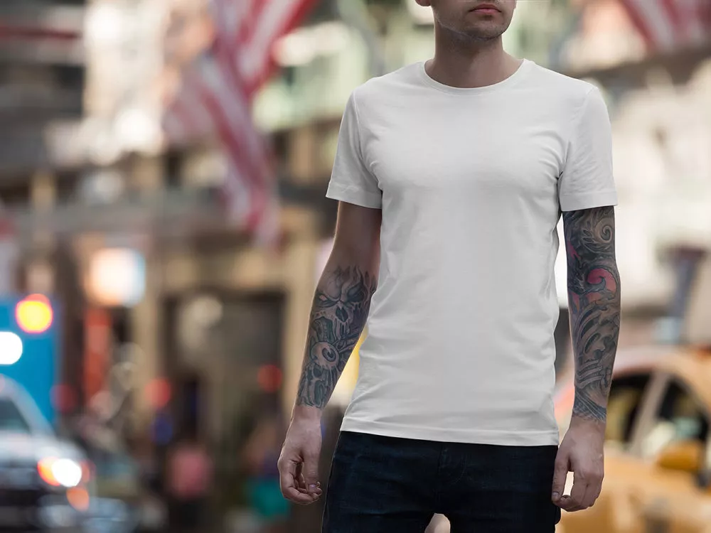 Free Male & Female T-Shirt Mockup Set