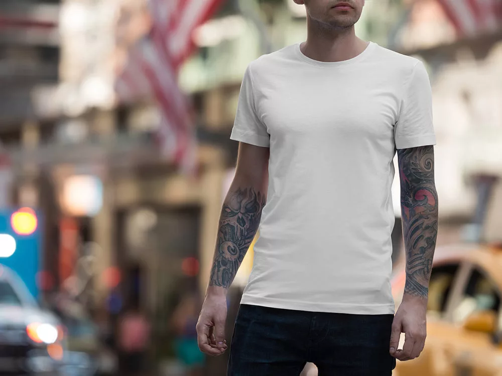 Free Male & Female T-Shirt Mockup Set