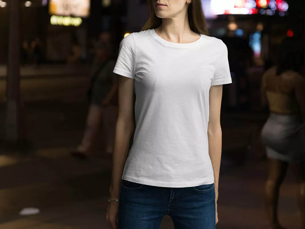 Free Male & Female T-Shirt Mockup Set