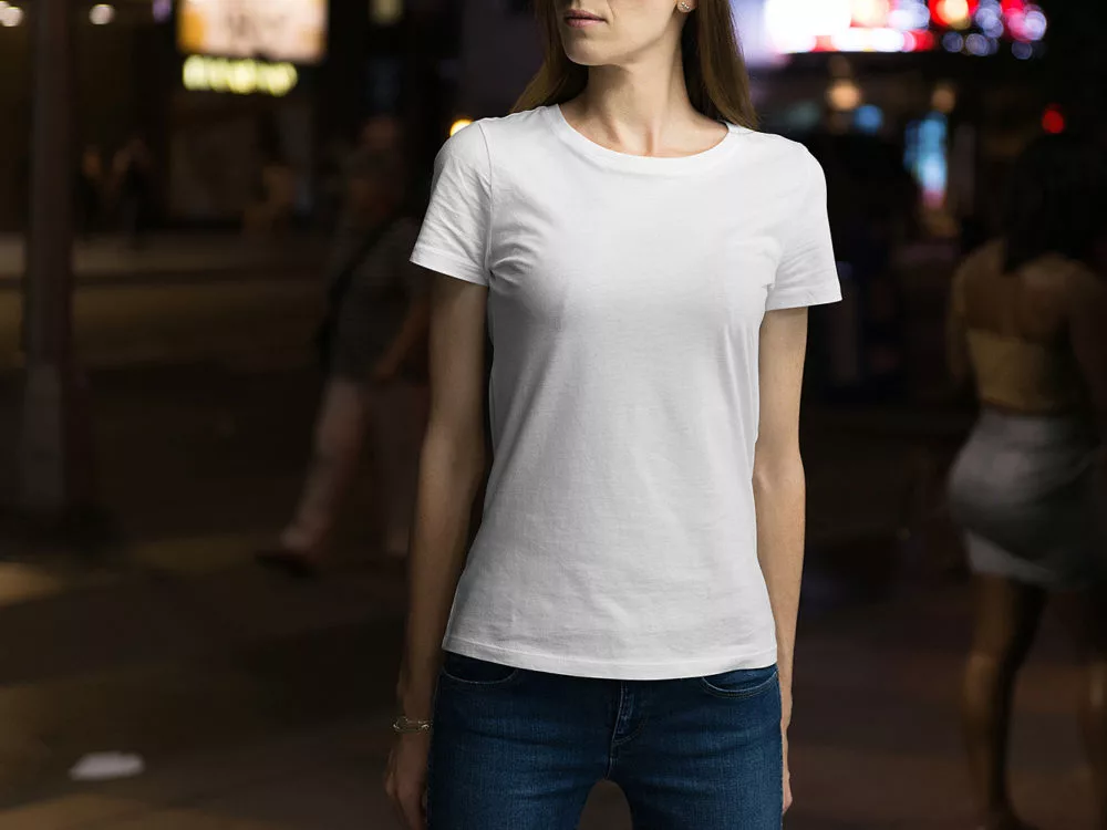 Free Male & Female T-Shirt Mockup Set