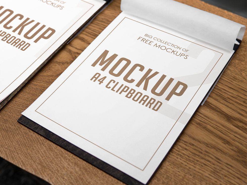 A4 Clipboard Free Mockup