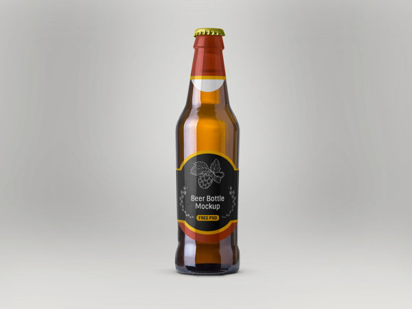 Beer Bottle Mockup Free