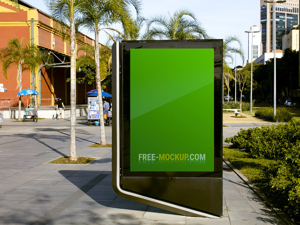 City Light Outdoor Advertisement Mockup