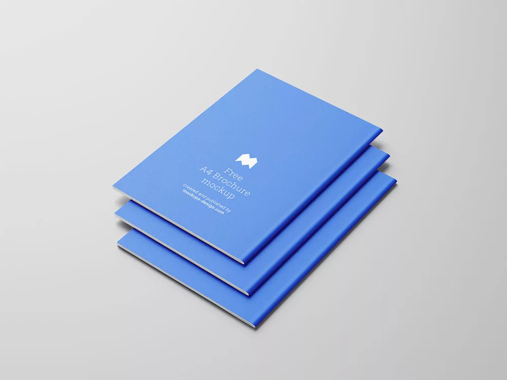 Free A4 Brochure Mockup